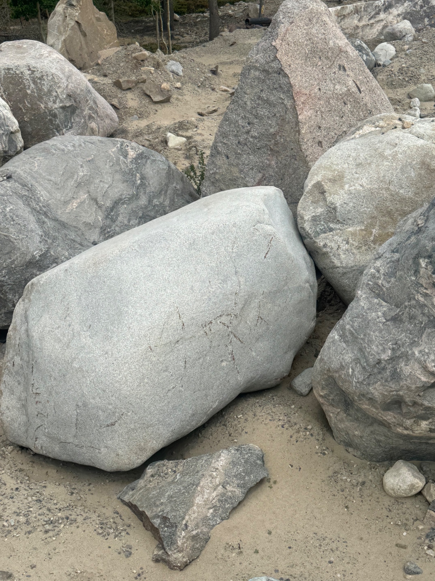 Boulder yard inventory