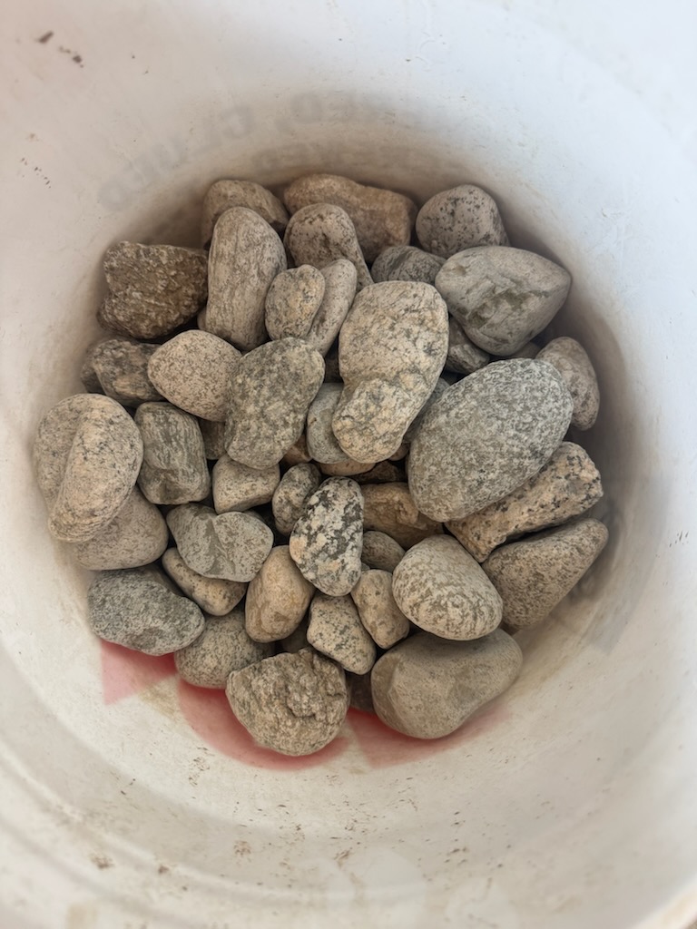 Salt and pepper granite rock — white with black fleck